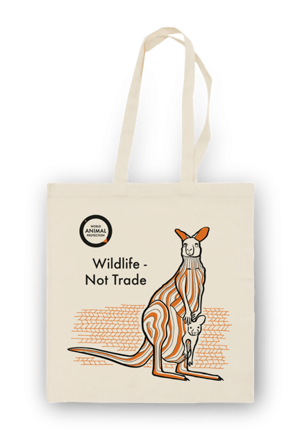 Tas met een illustratie van een kangaroe
