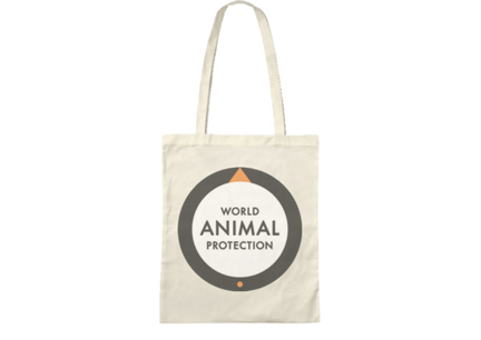 Tas met het logo van World Animal Protection