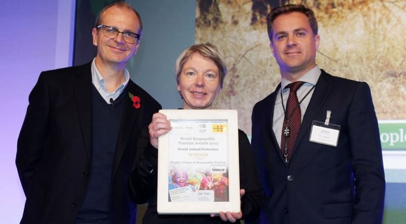 World Animal Protection wint de People's Choice Award bij de People's Choice Awards.