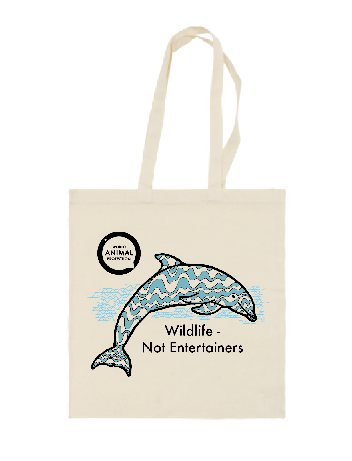Dolfijnentas met illustratie van dolfijnen